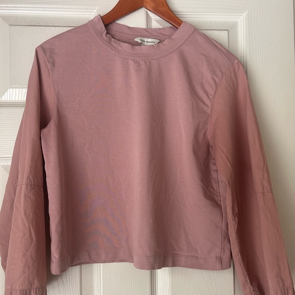 Club Monaco Mixed Media Knit Top - Picture 4 of 4